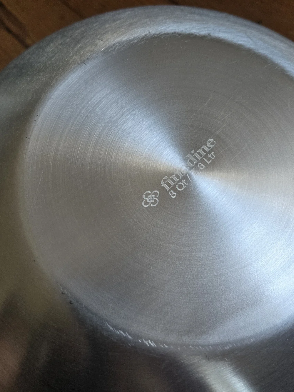 Fine Dine Metal Nesting Mixing Bowls Set Of 6 .75qt to 8 qt